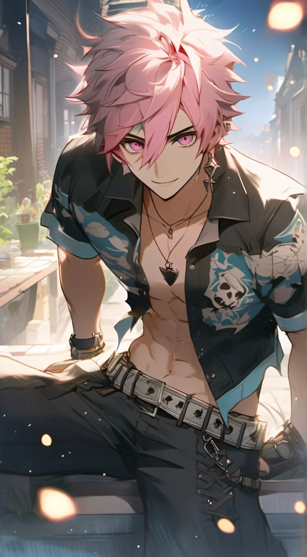 ai character: Blake  background