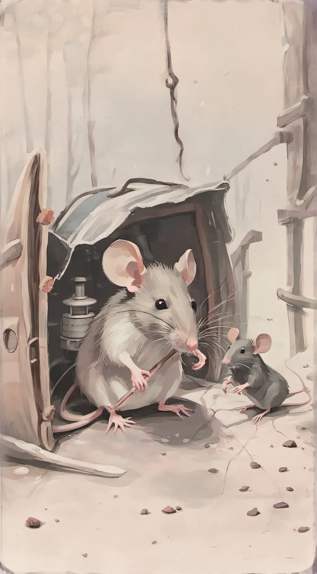 ai character: Rat background