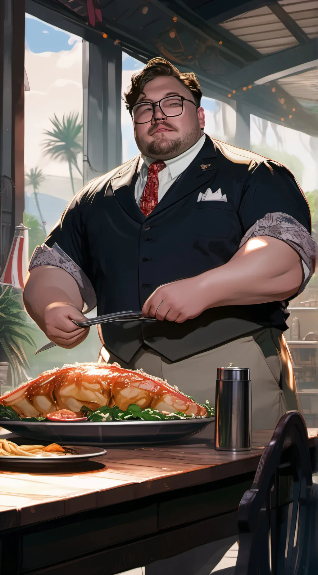 ai character: big boy background