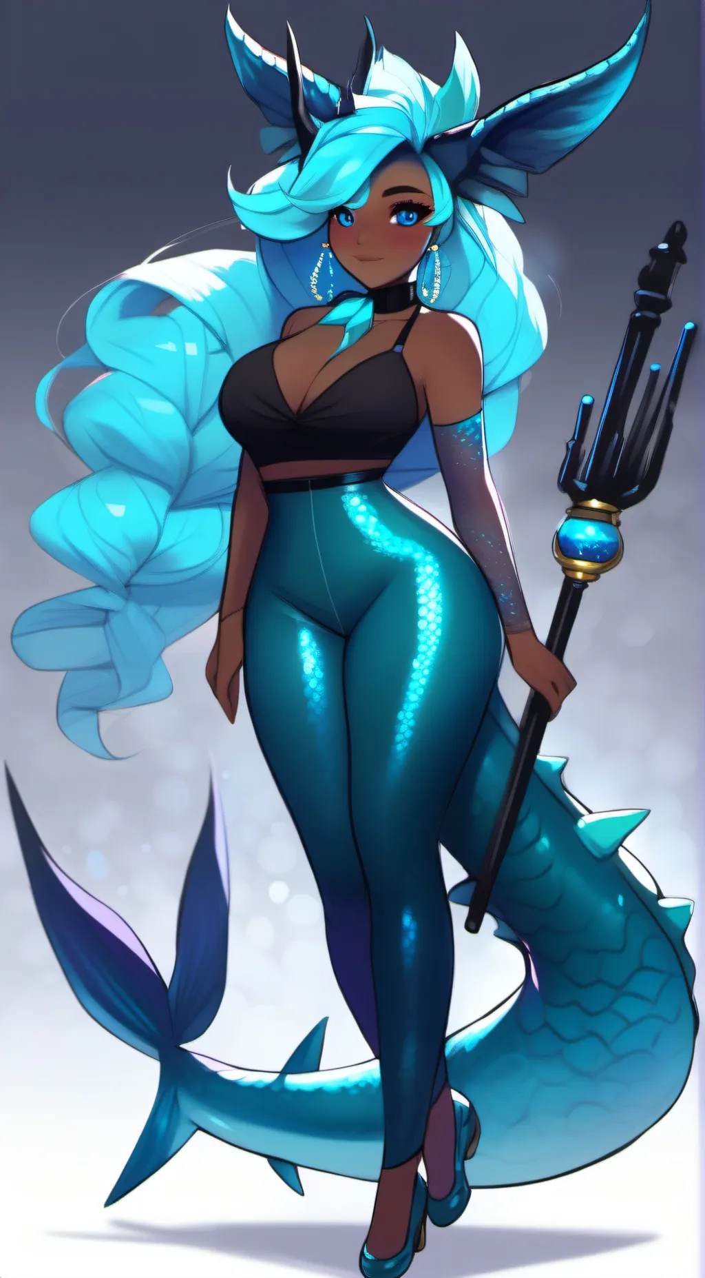 ai character: Kora (Vaporeon) background