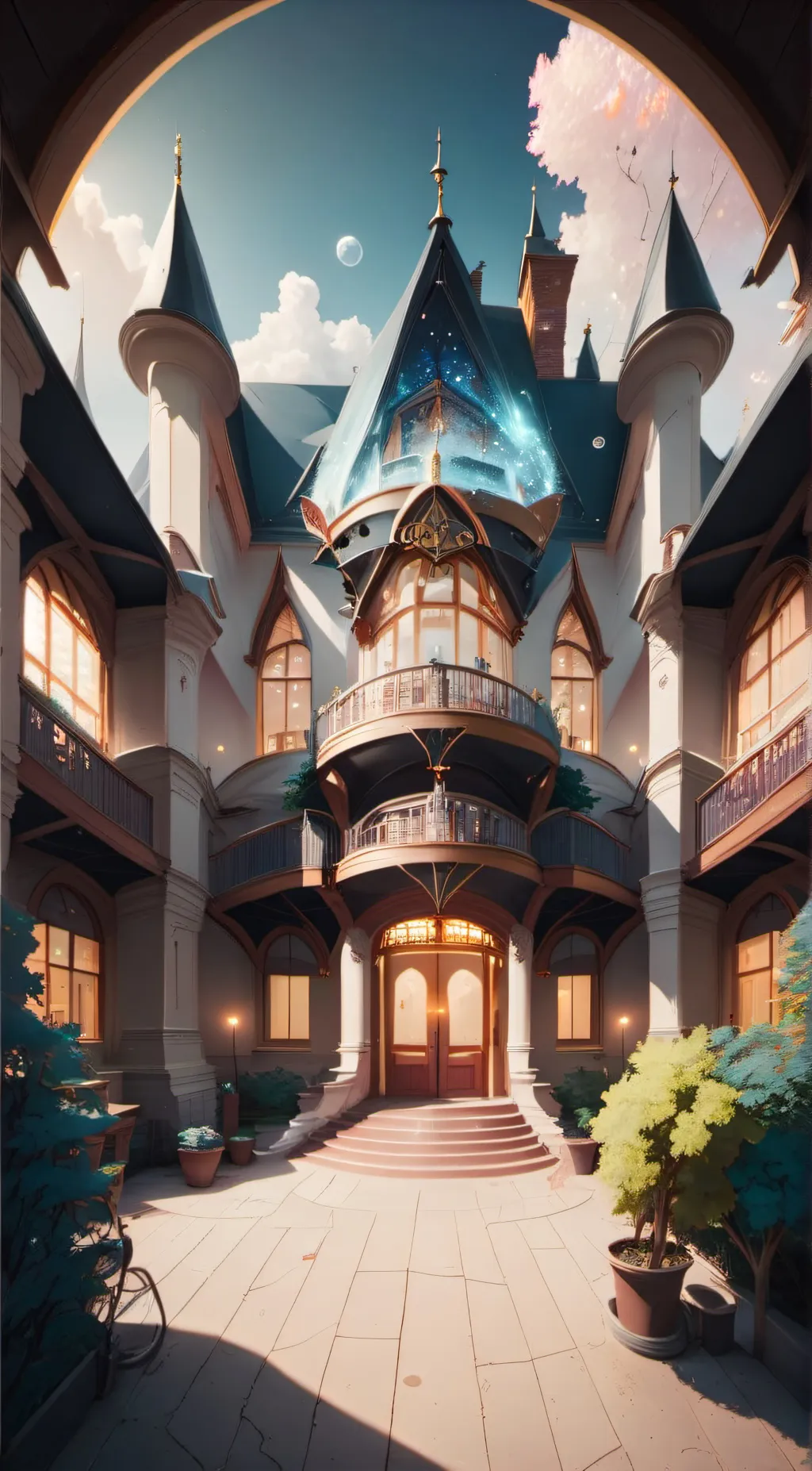 ai character: Magic School background