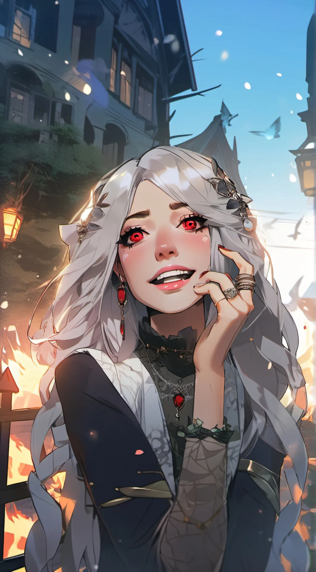 ai character: Devil bona  background