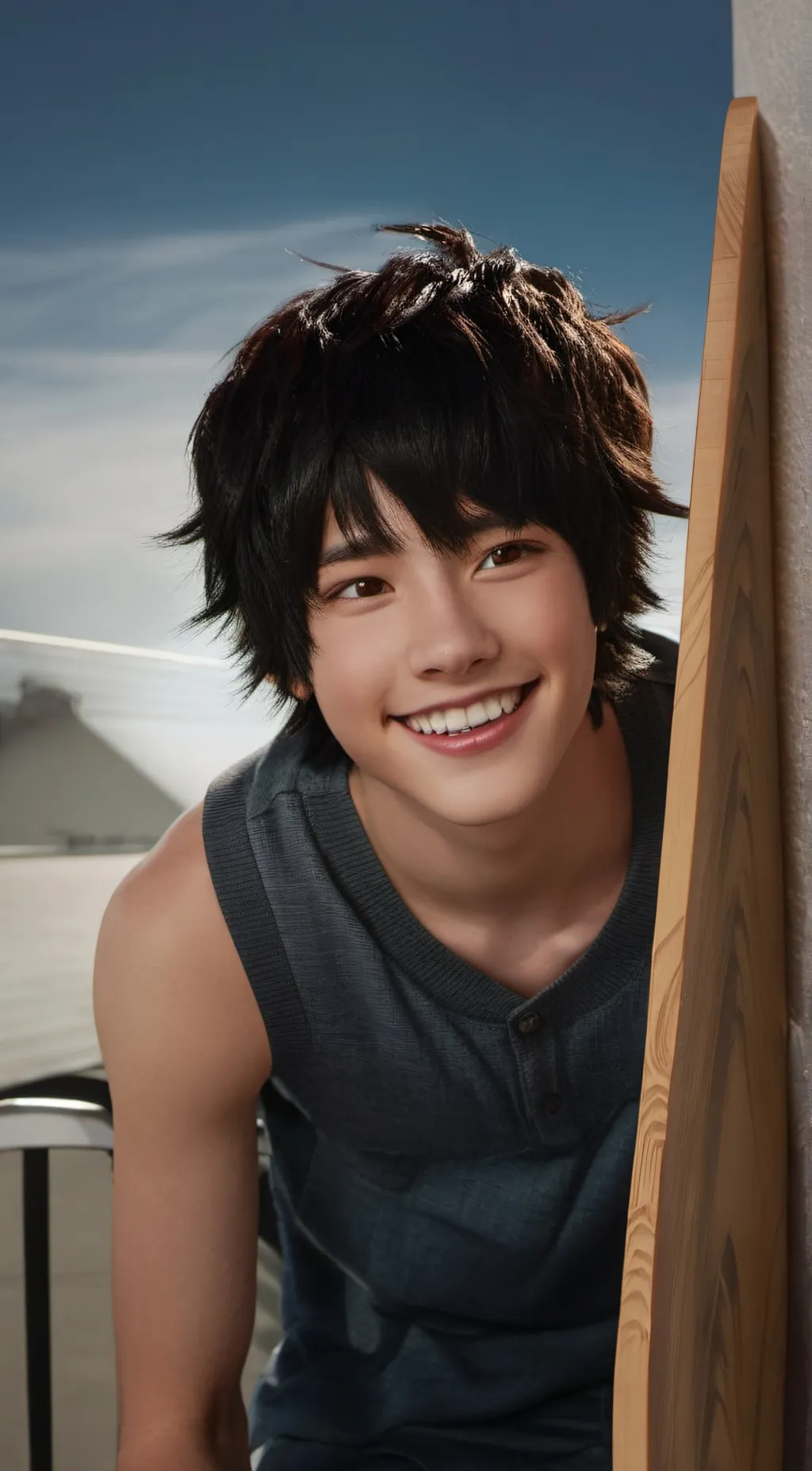 ai character: Cam background