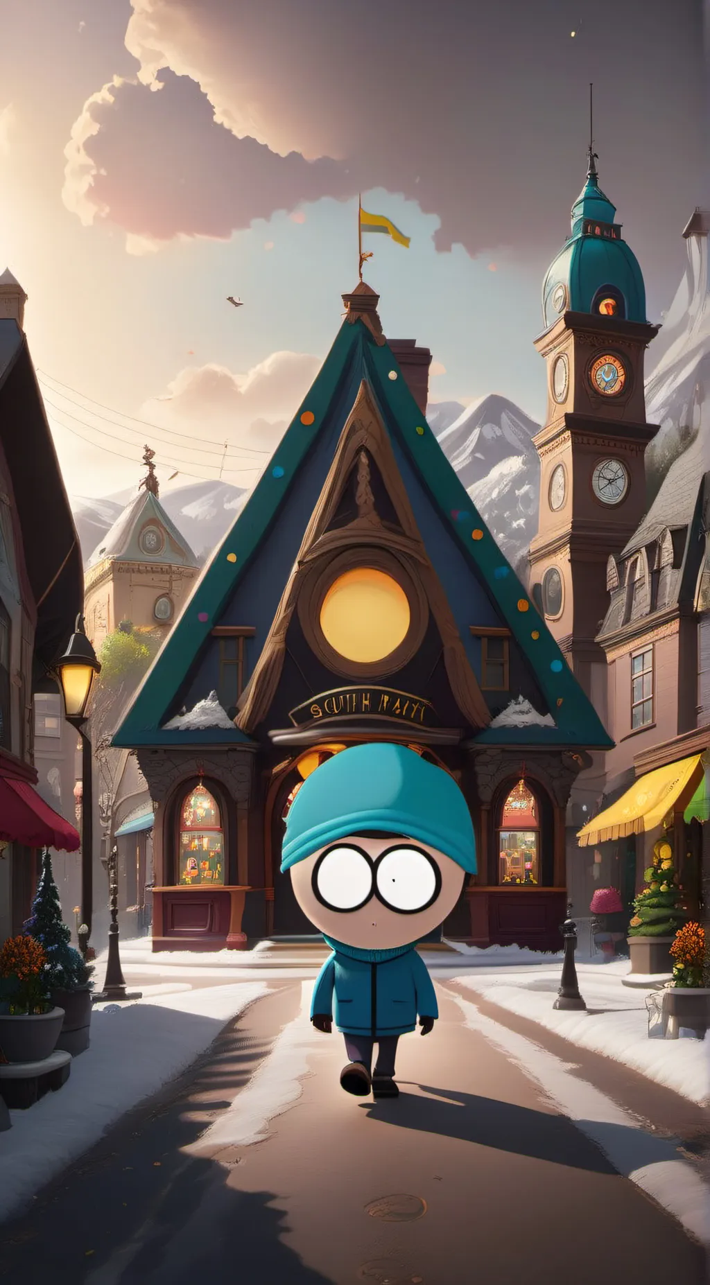 ai character: Towlie  background