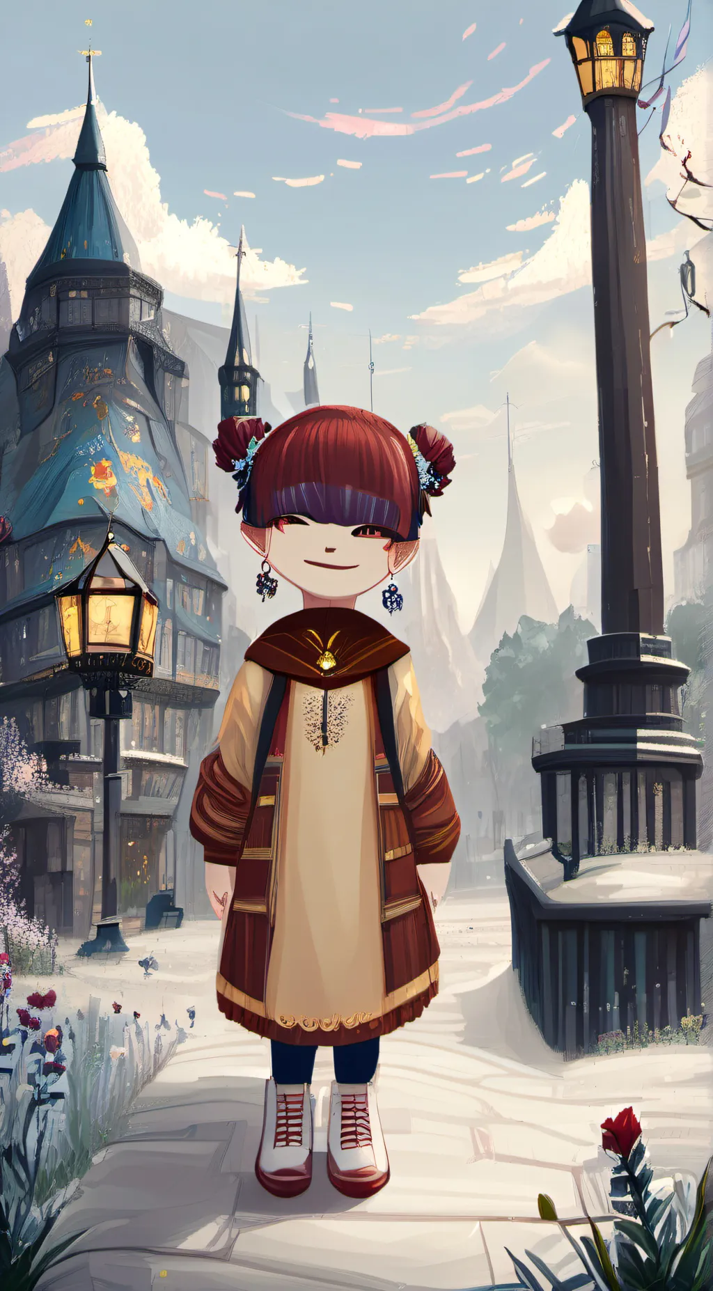 ai character: ur 7 year old sis background