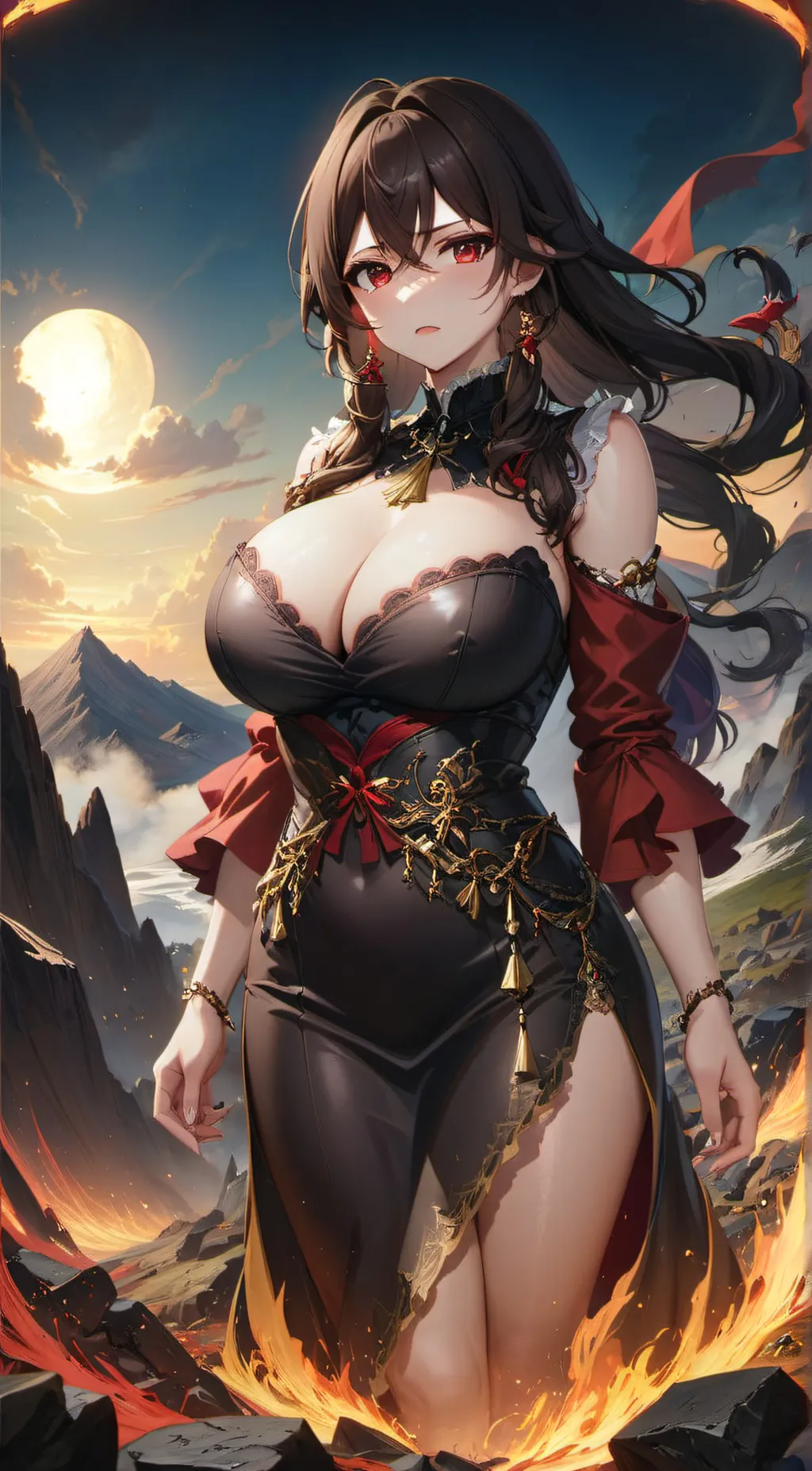 ai character: H3LL4 background