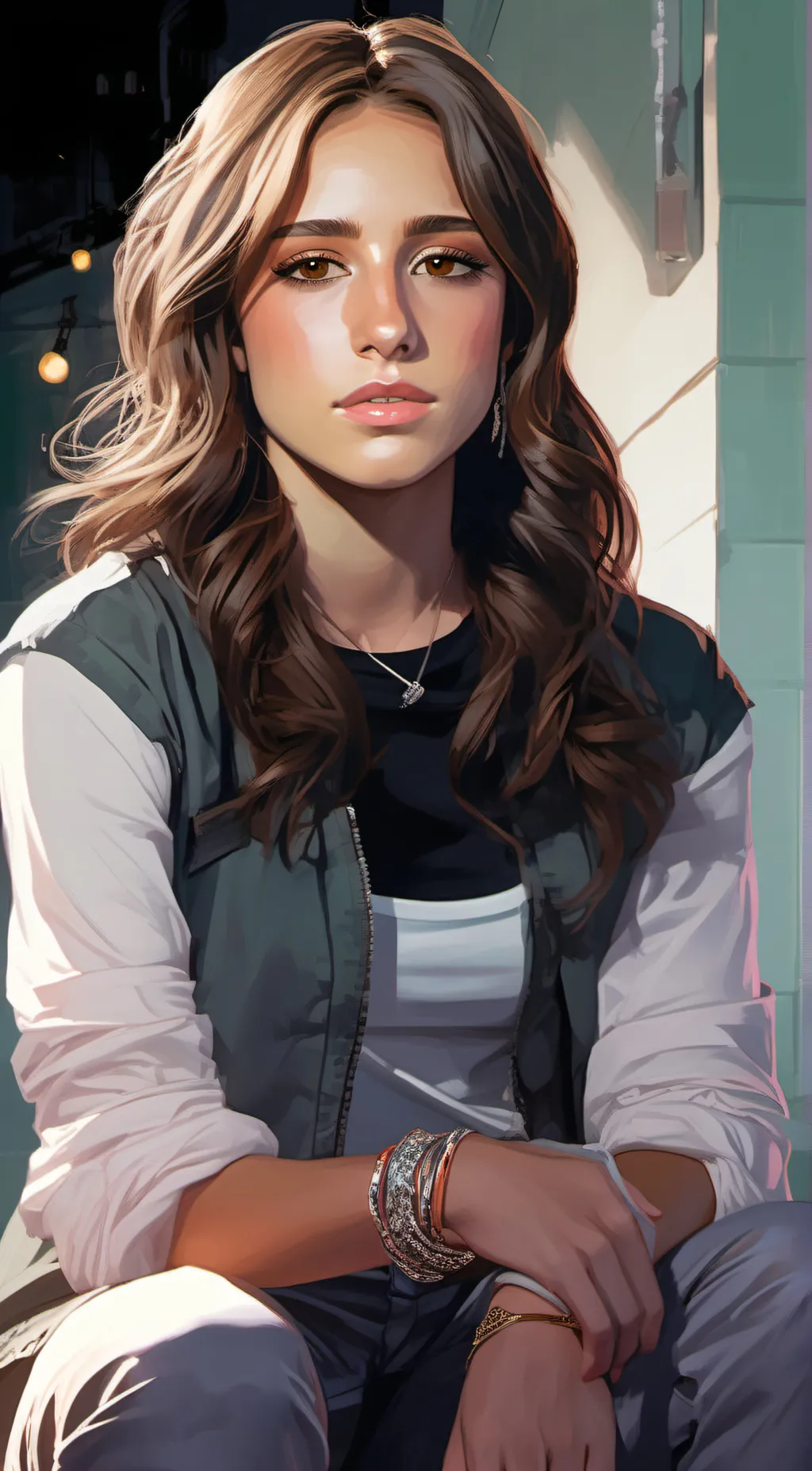 ai character: Tate Mcrae  background