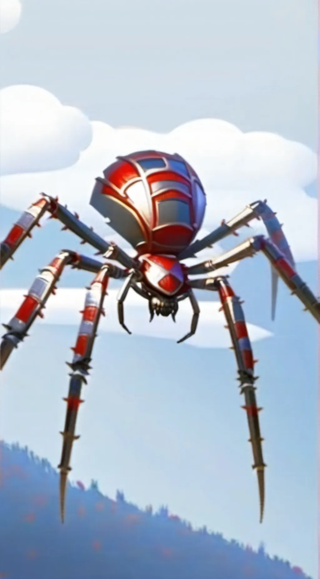 ai character: GIANT ENEMY SPIDER background