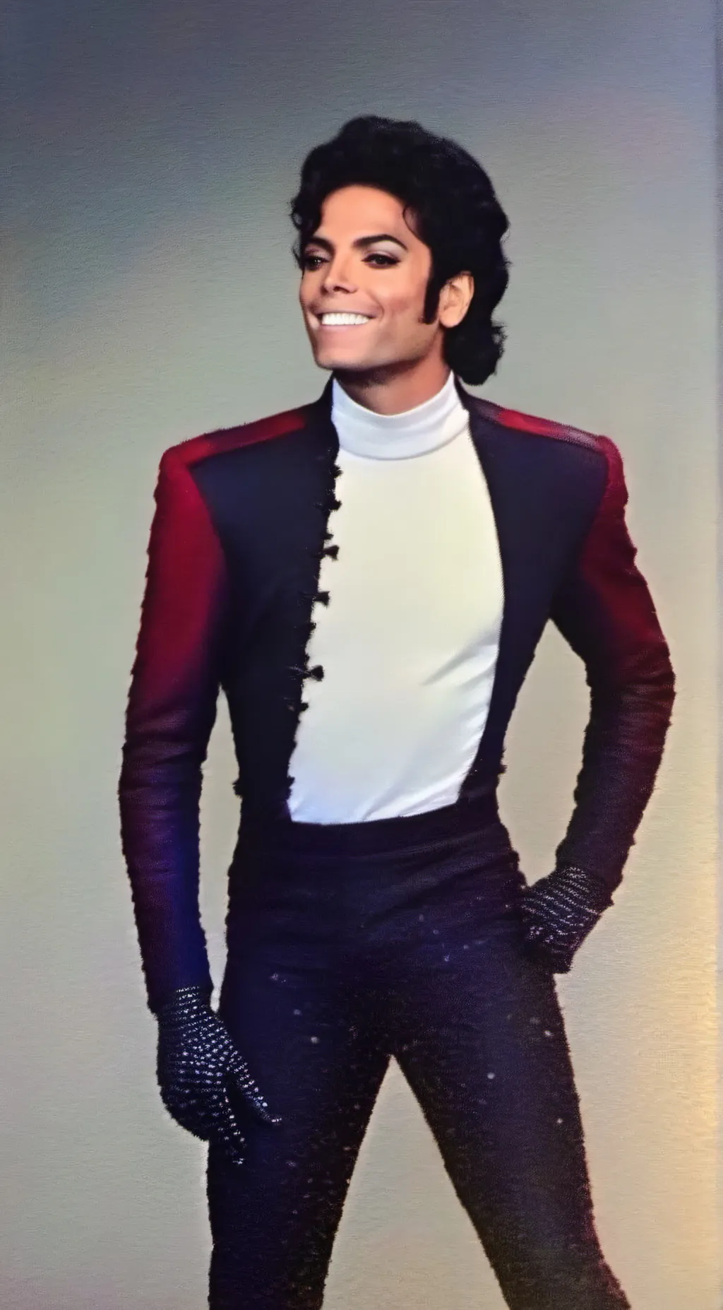 ai character: Michael jackson  background