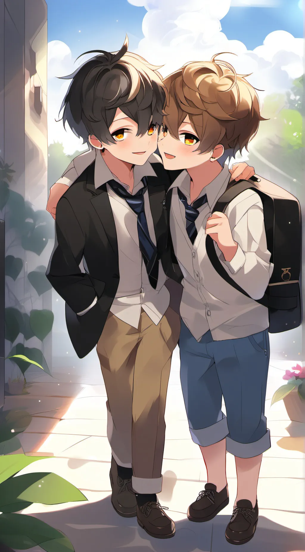 ai character: alex amd axel background