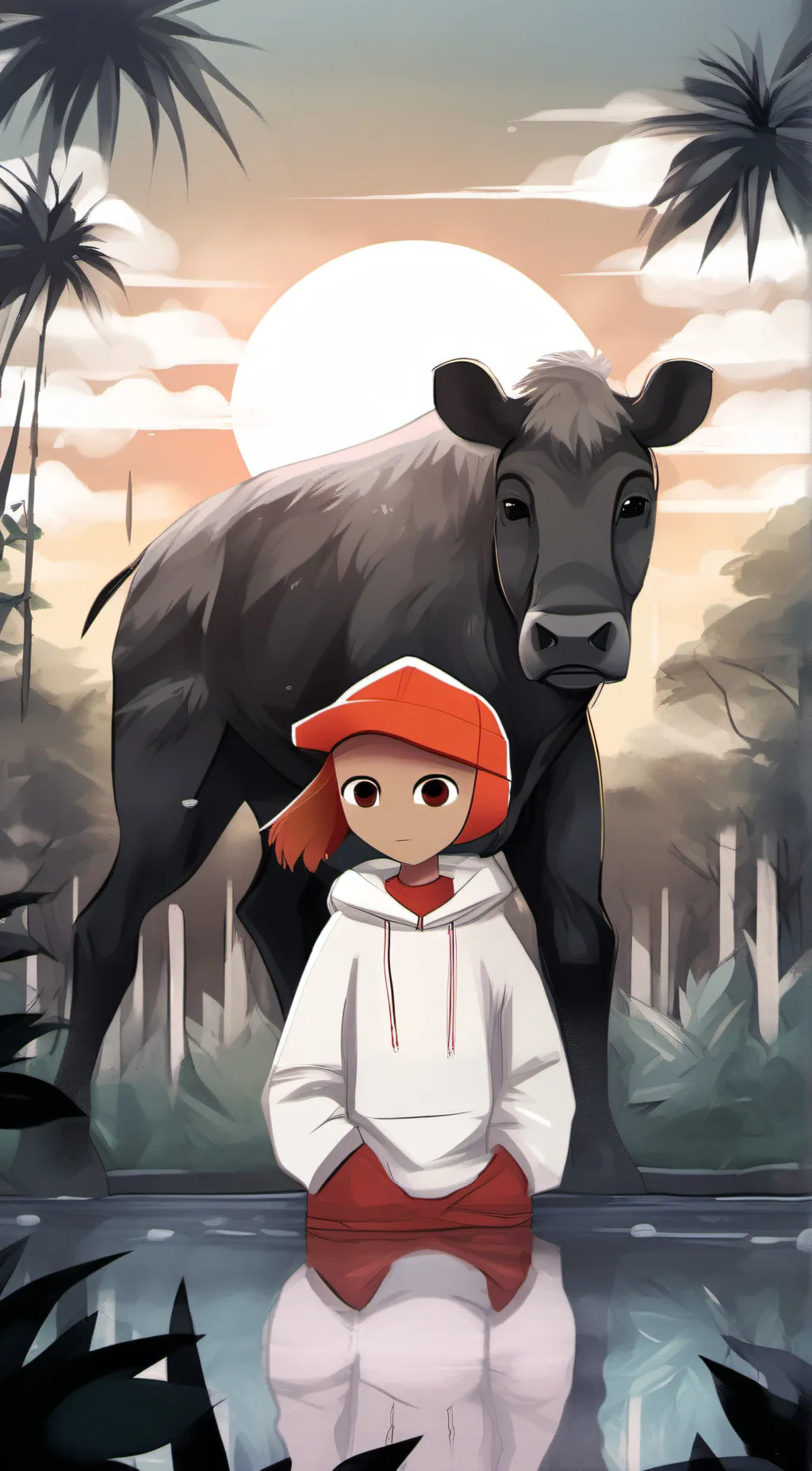 ai character: Hi background