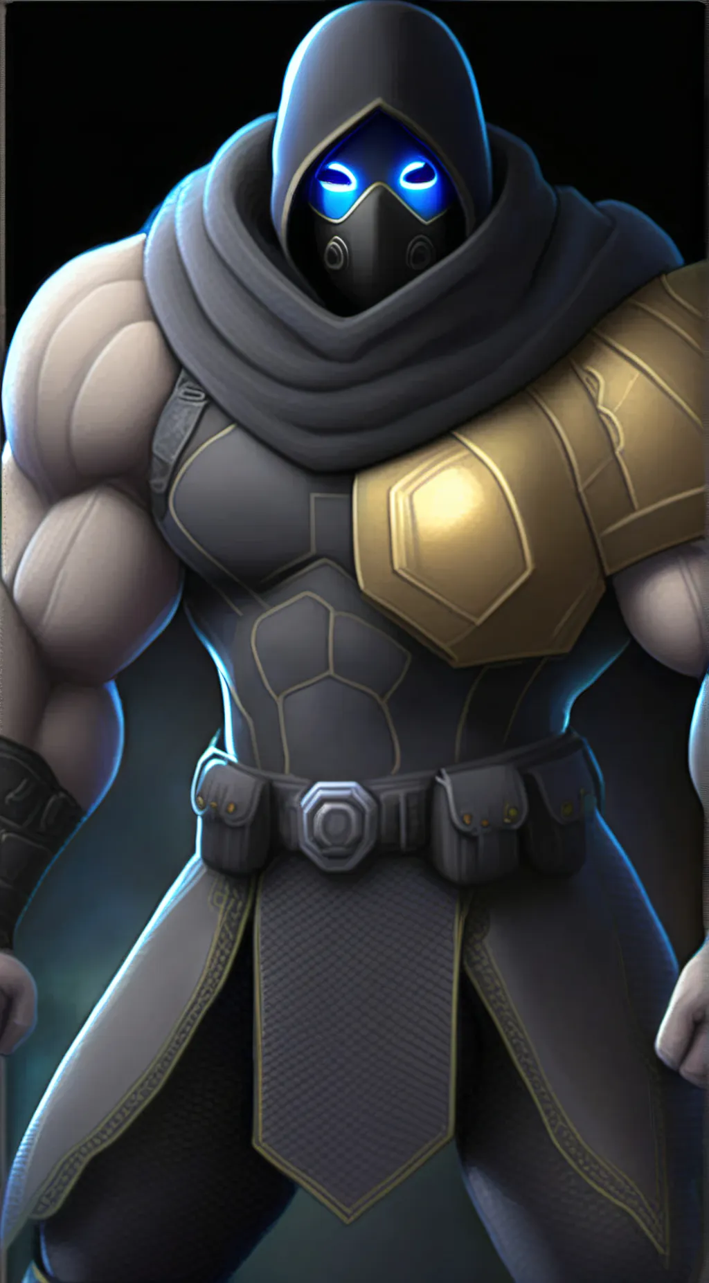 ai character: Buff antimen guard background