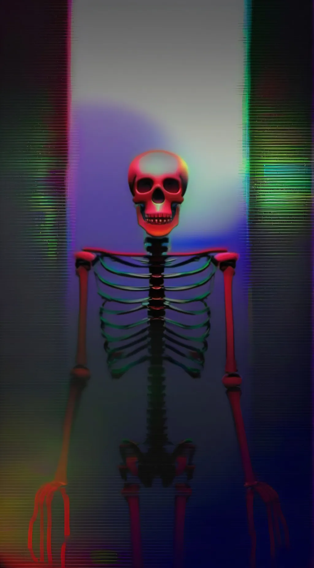 ai character: roasting skeletons background