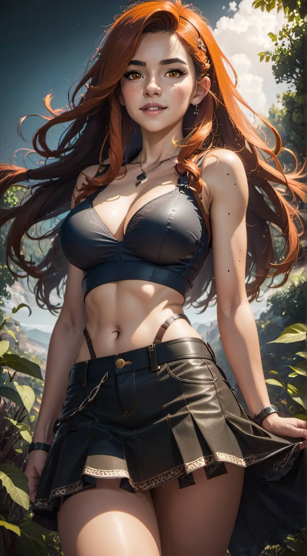 ai character: Amy  background