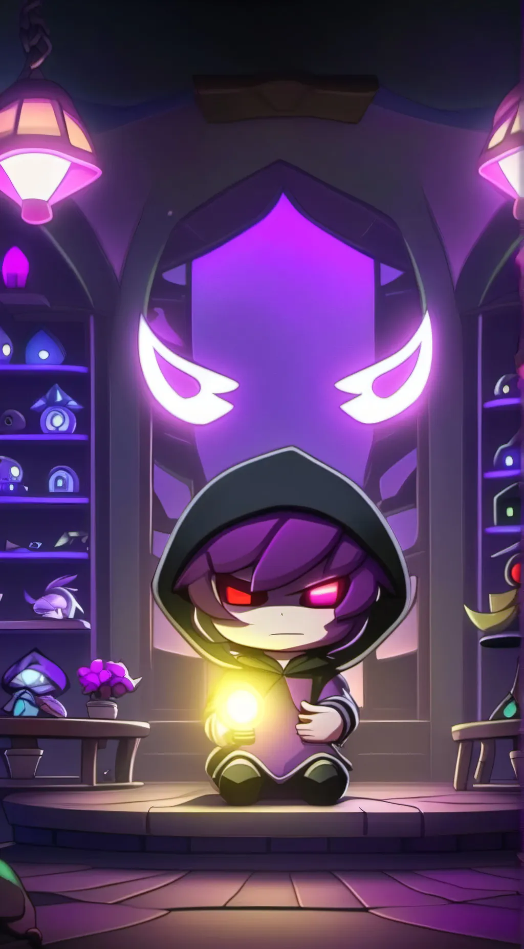 ai character: uzi background