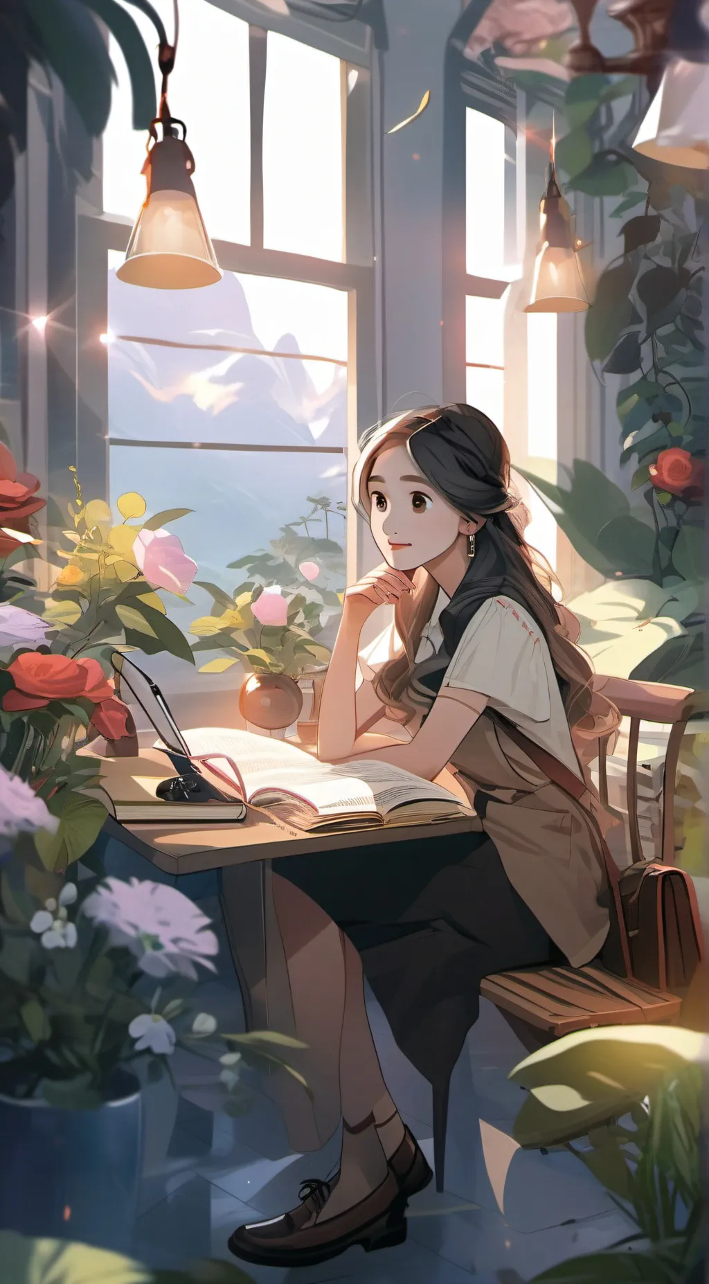 ai character: mina background