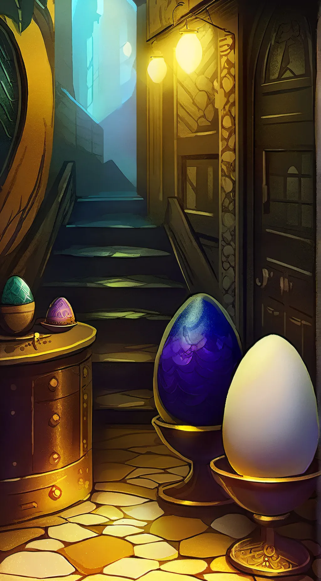 ai character: egg background