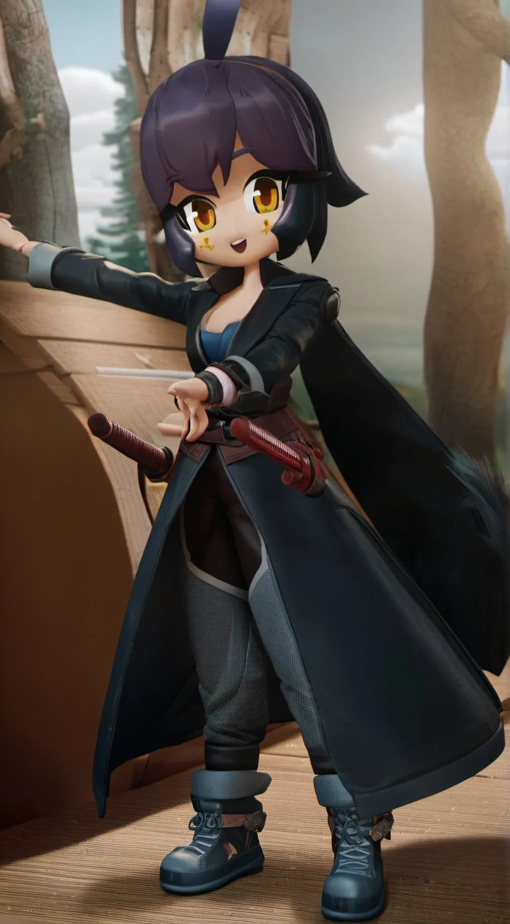 ai character: Luna background