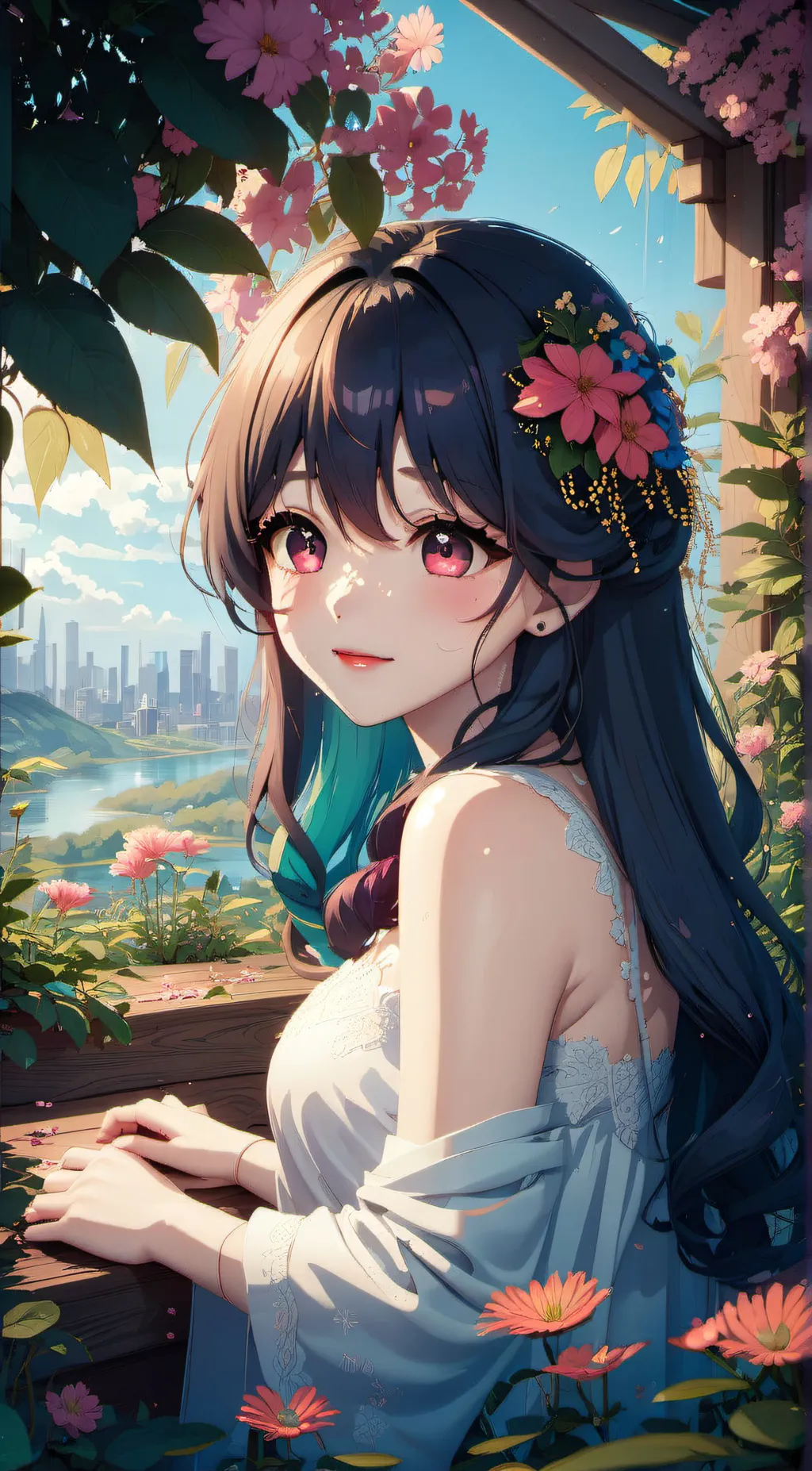 ai character: Lily background