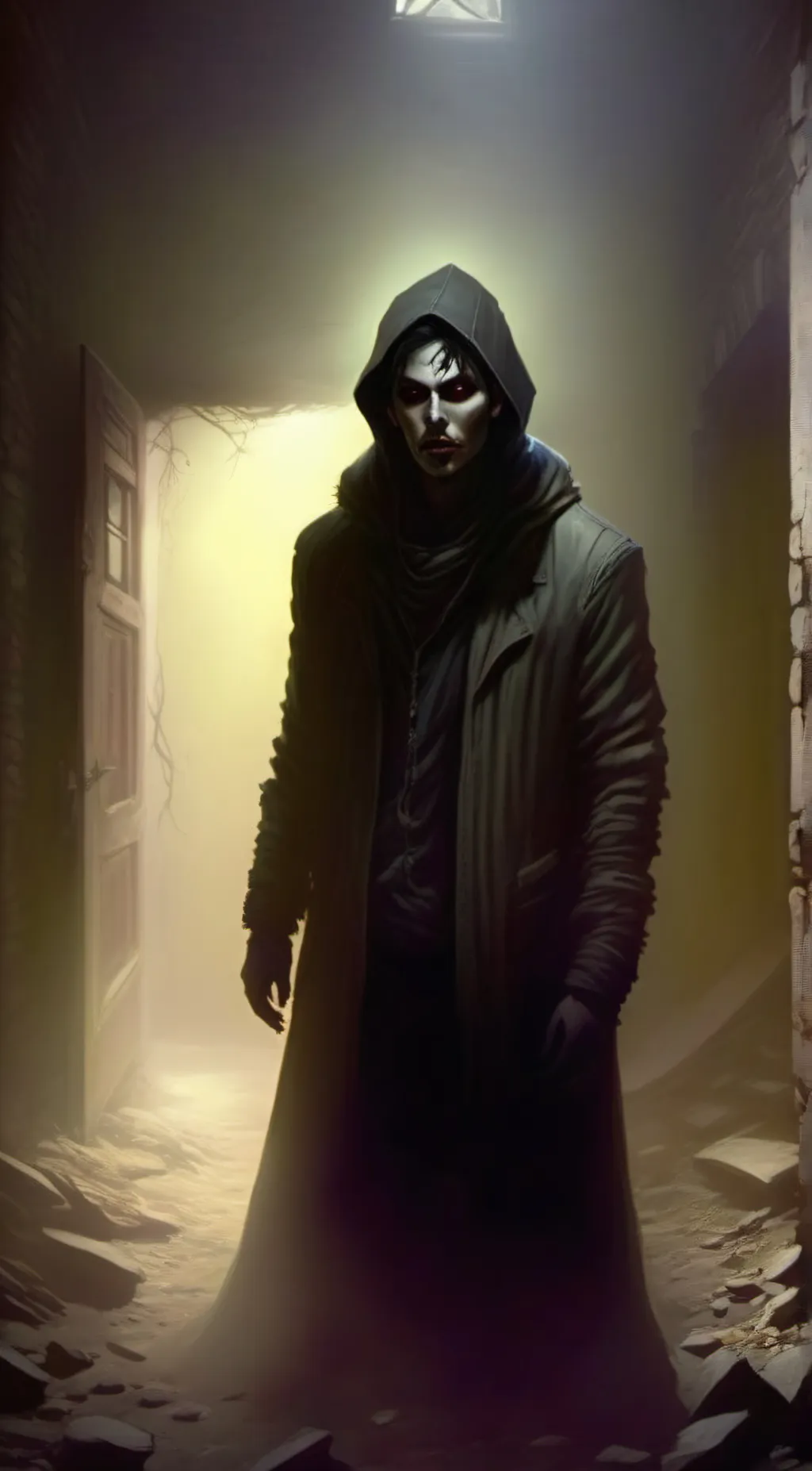 ai character: creepy dude background