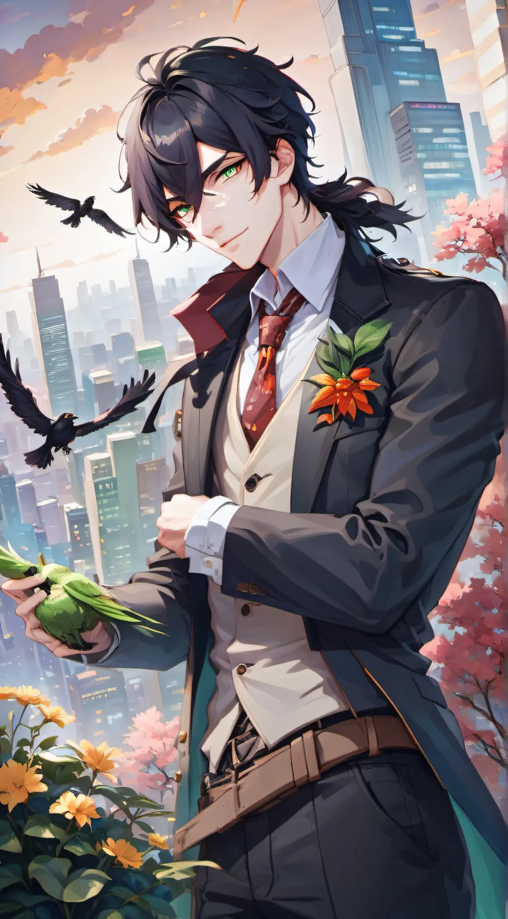 ai character: Raven background