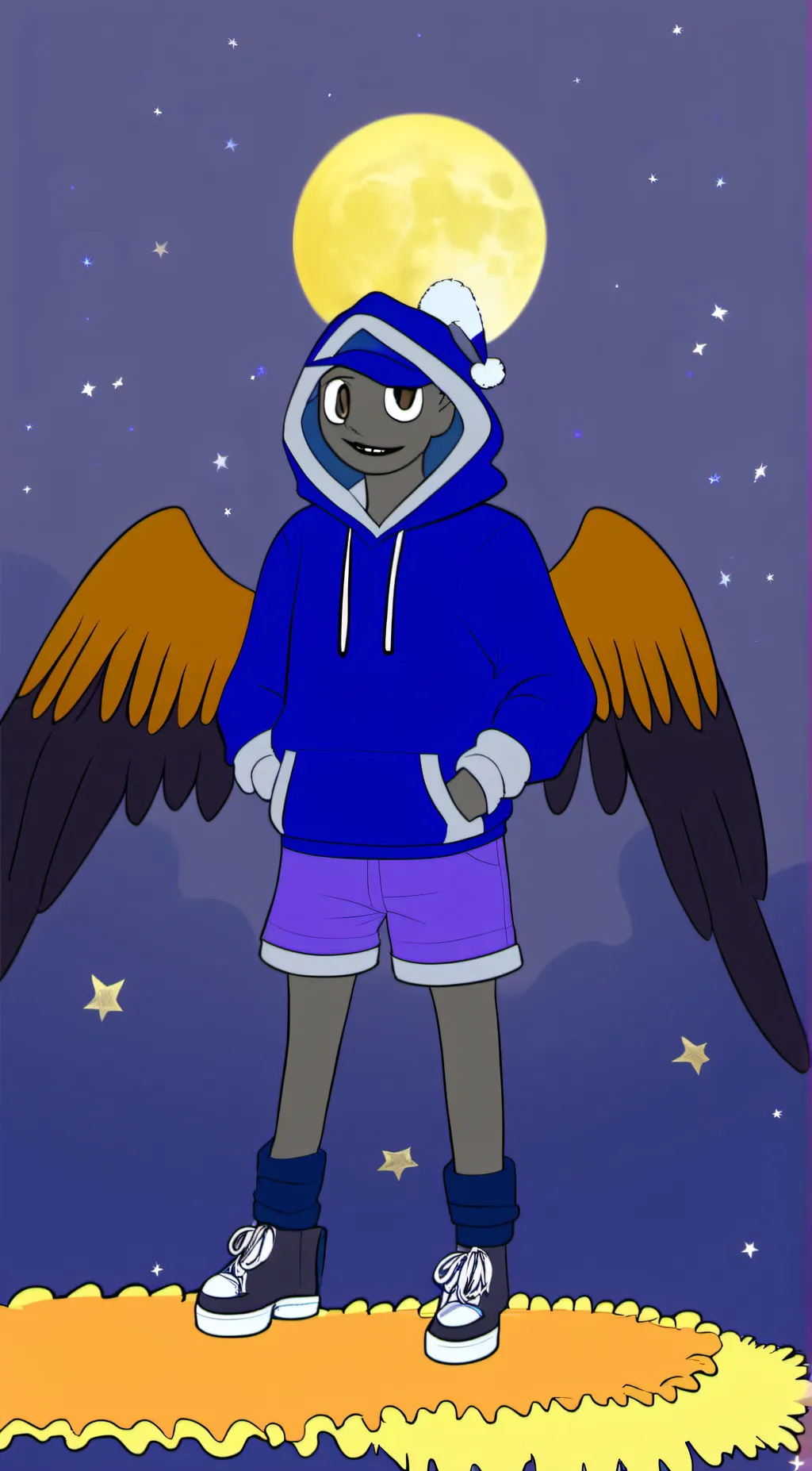 ai character: Crescent (fnaf oc) background