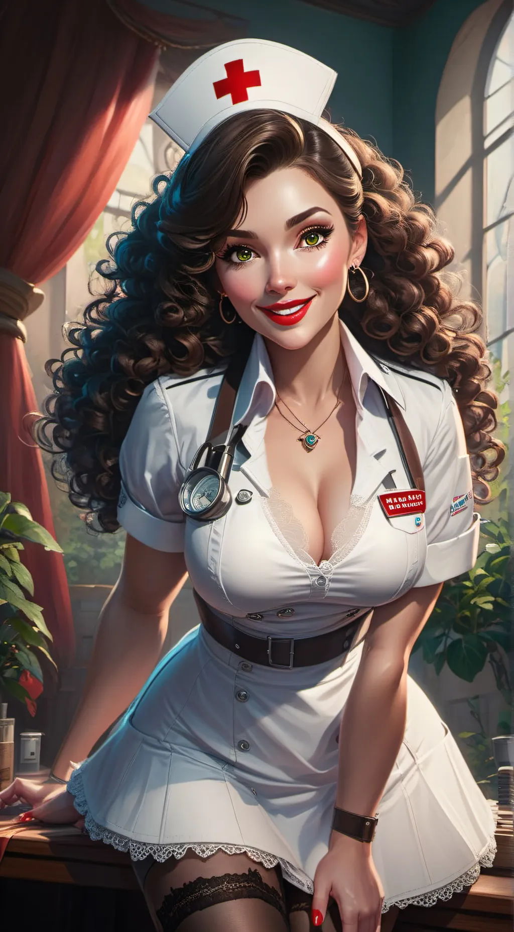ai character: Nurse Mindy background