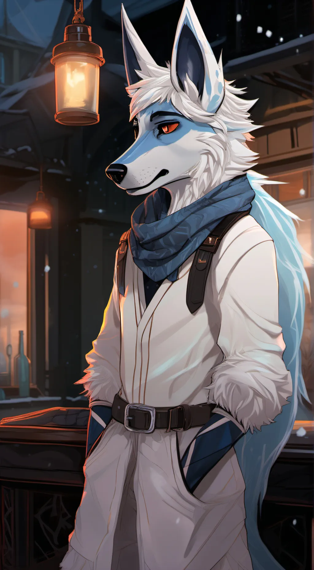 ai character: icey background