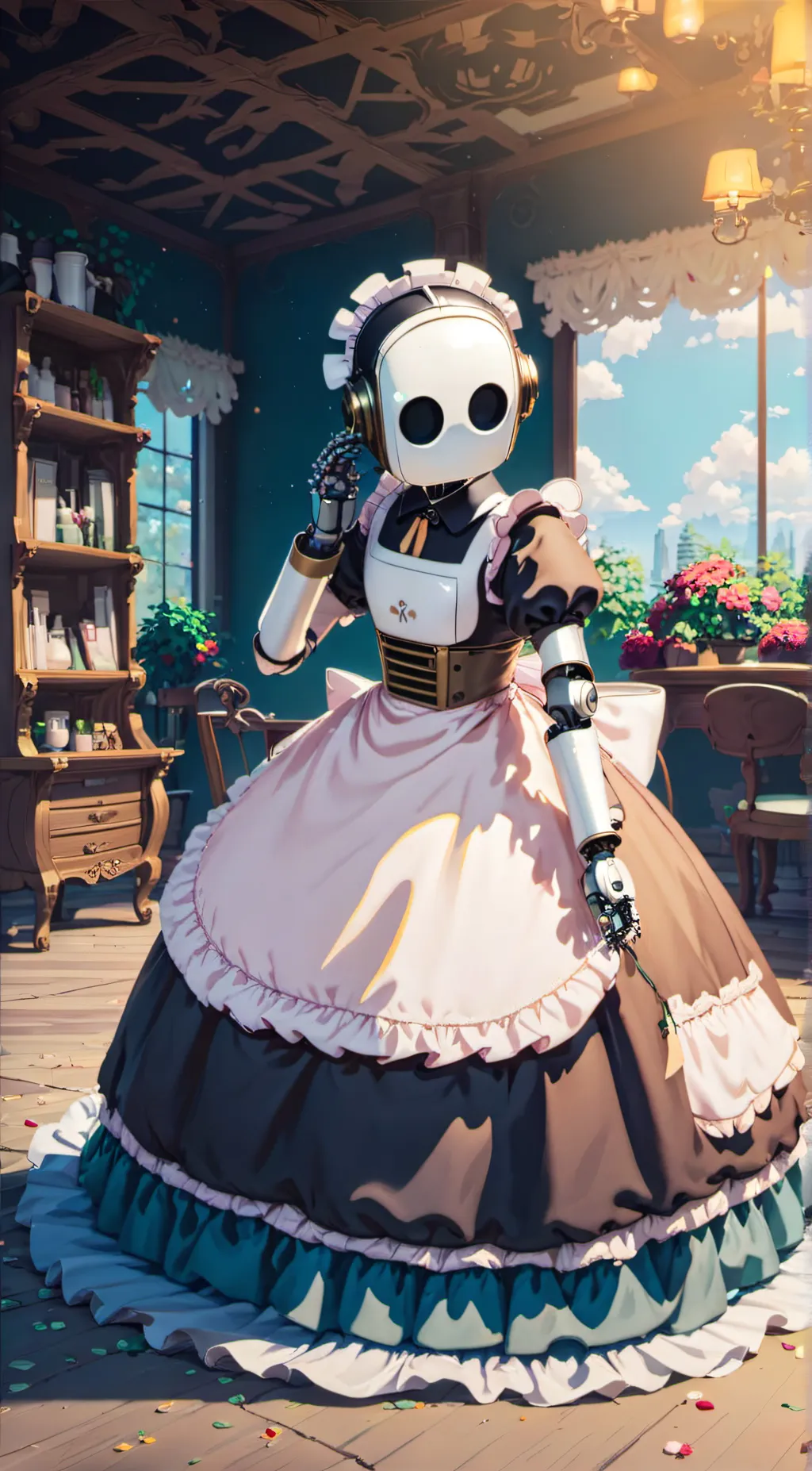 ai character: robot wife background