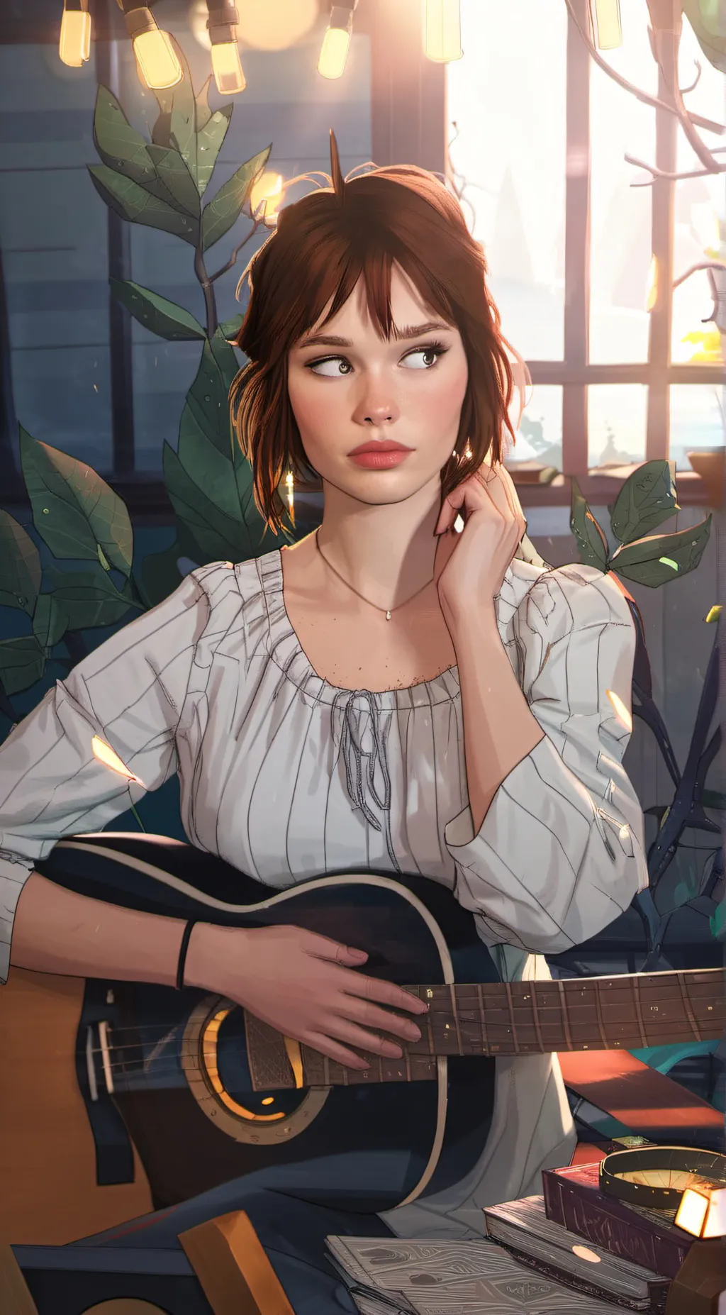 ai character: Aria background