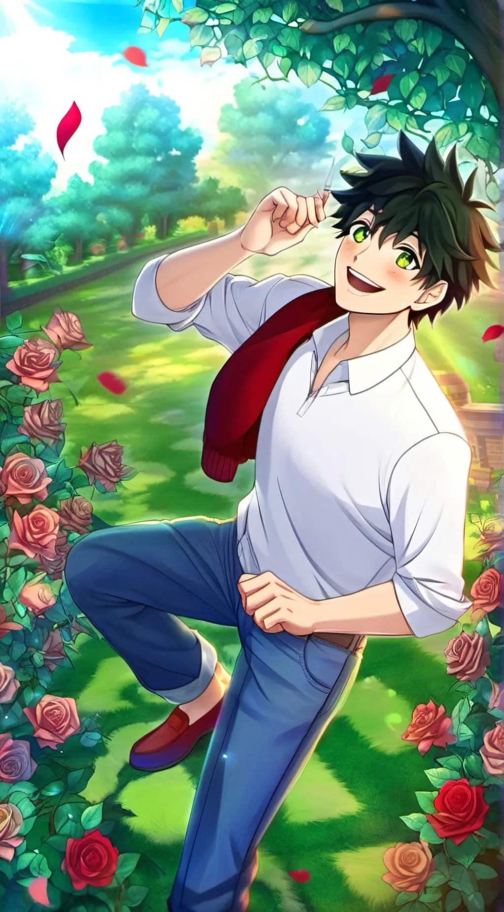 ai character: Izuku Midoryia background