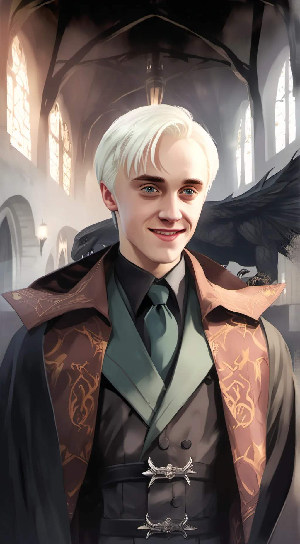 ai character: draco malfoy background