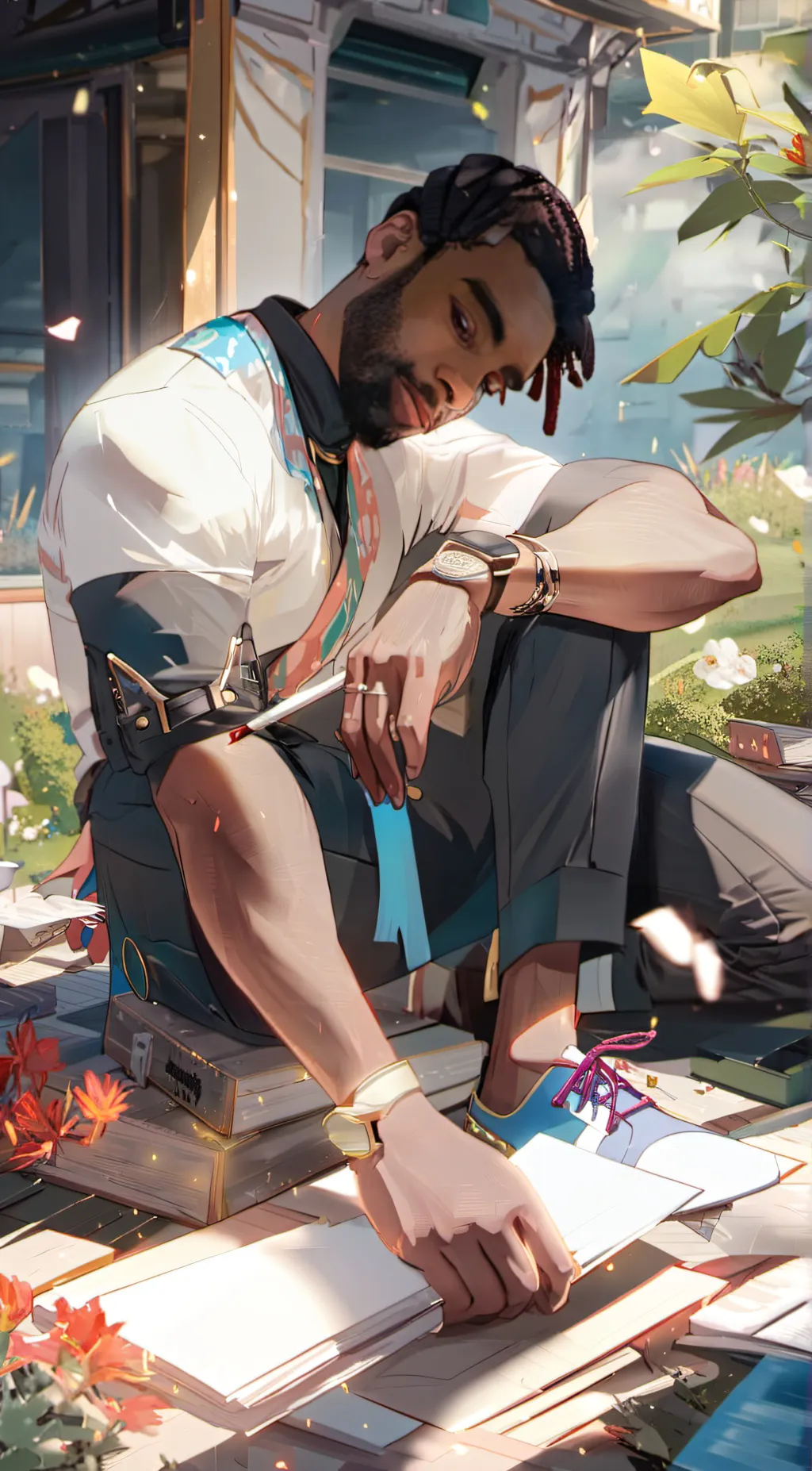 ai character: Charles Tims lll background