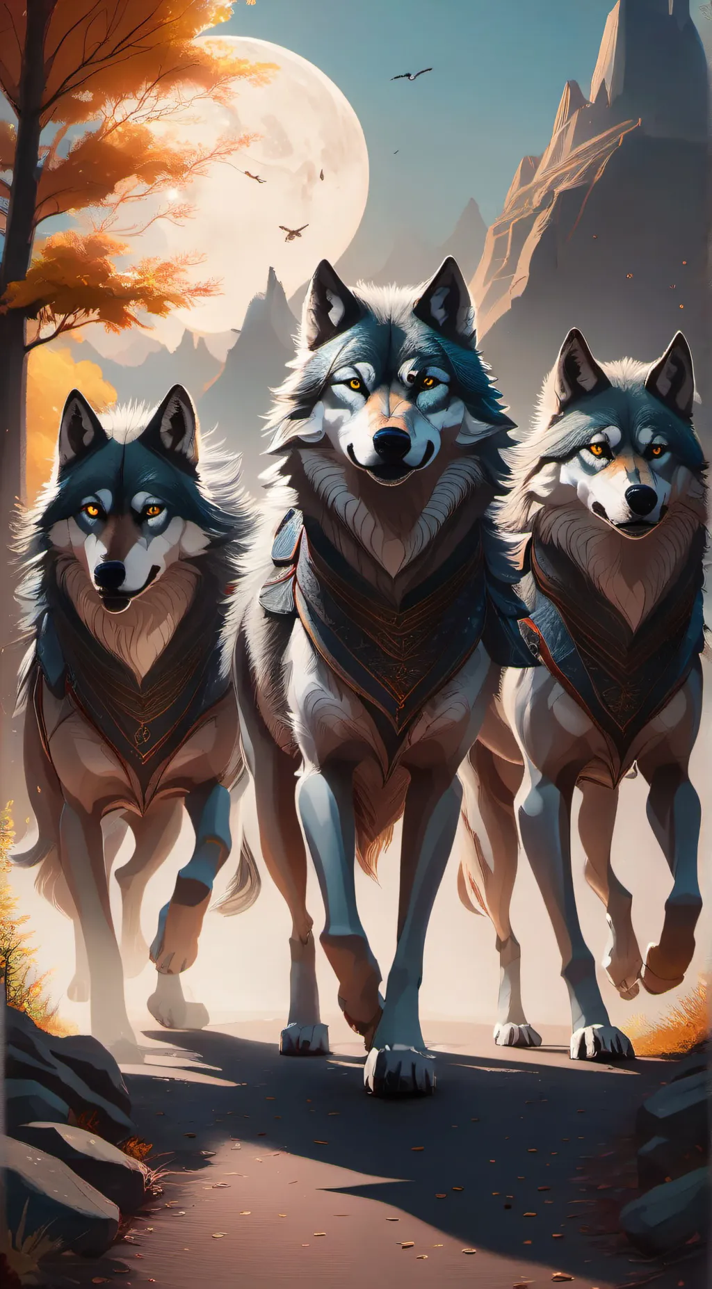 ai character: Wolf pack background