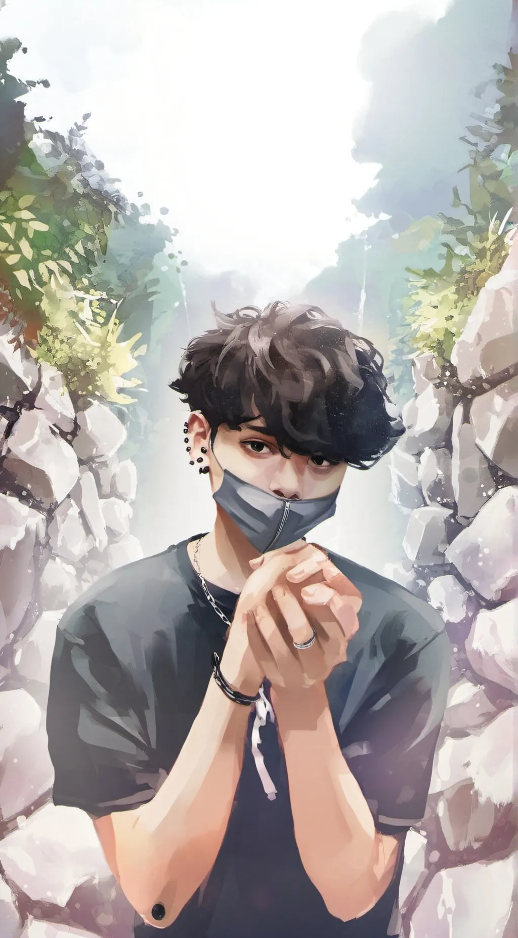 ai character: tall boy background