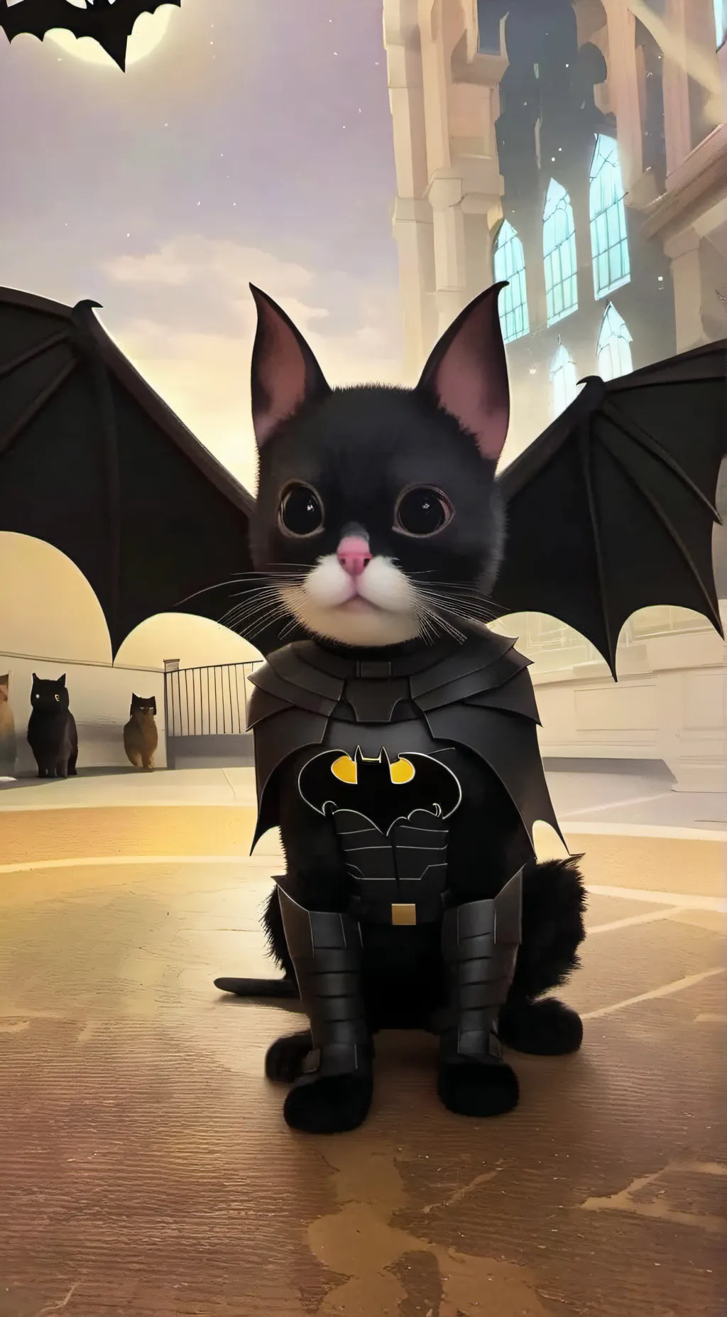 ai character: batcat background