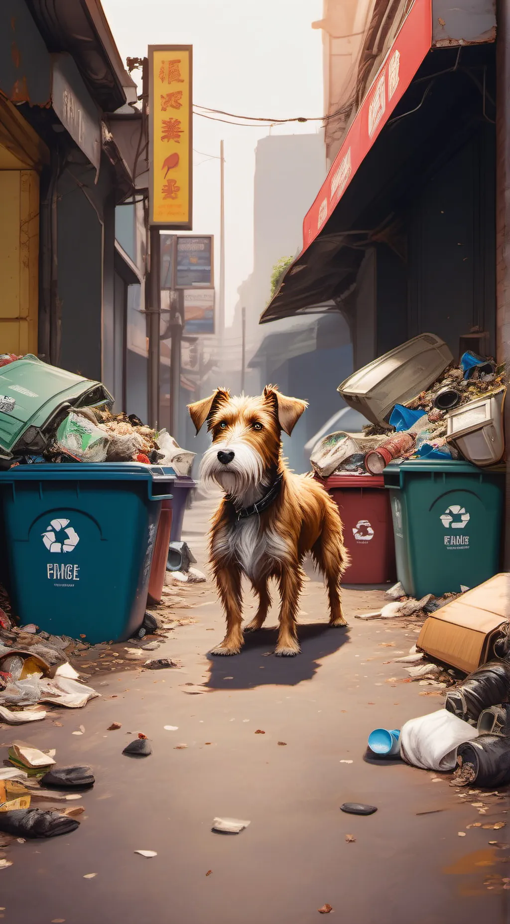 ai character: waffle background