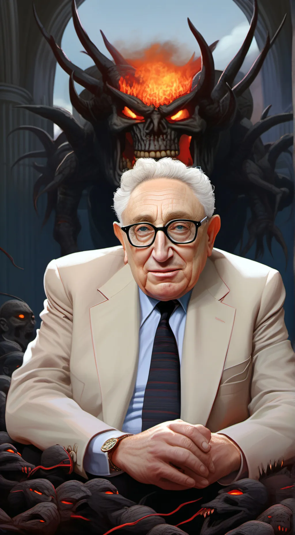 ai character: Hell background