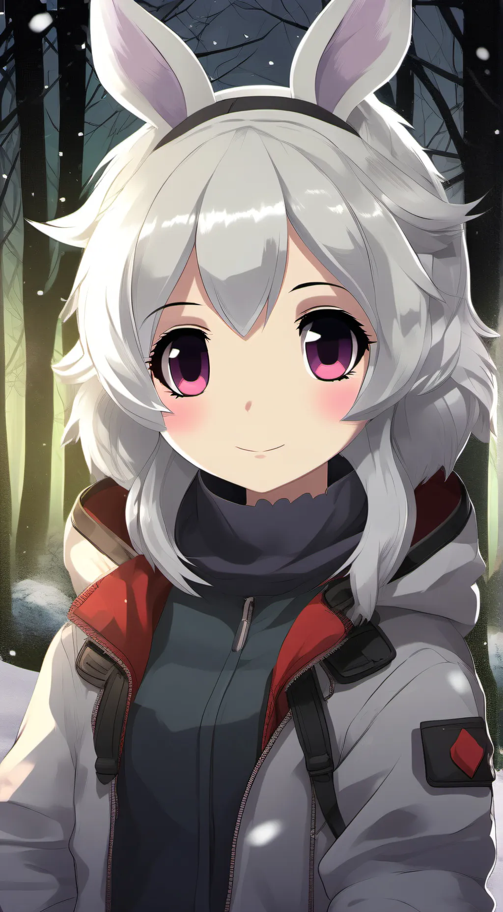 ai character: Snow background