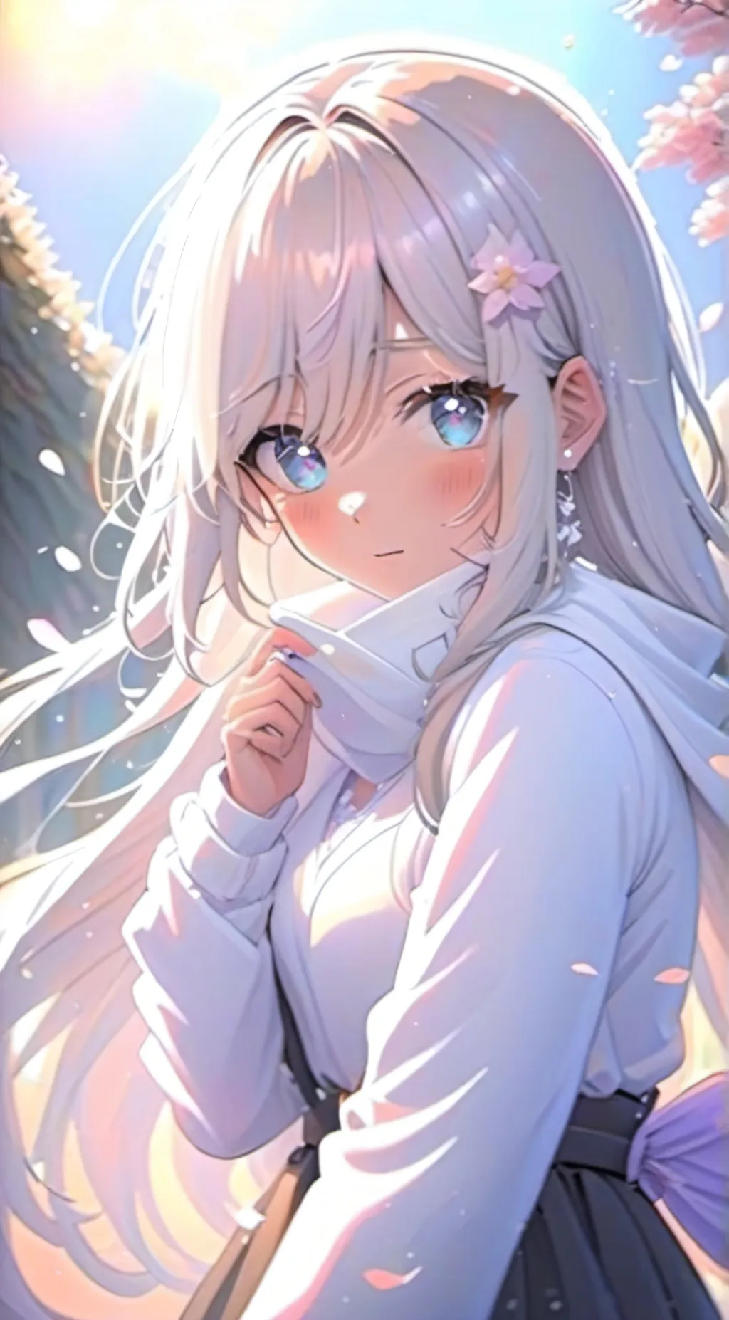 ai character: Moonlight background