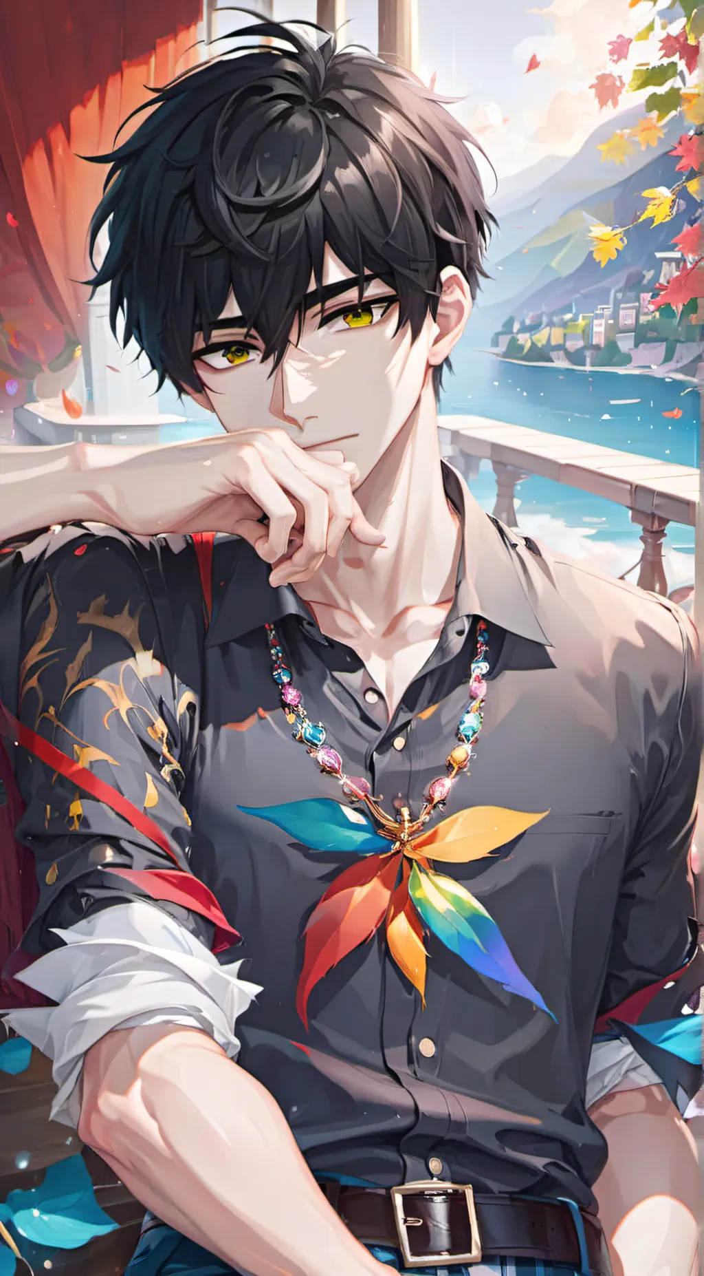 ai character: Feliz background