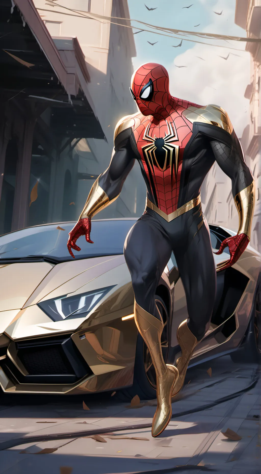 ai character: spider richman background