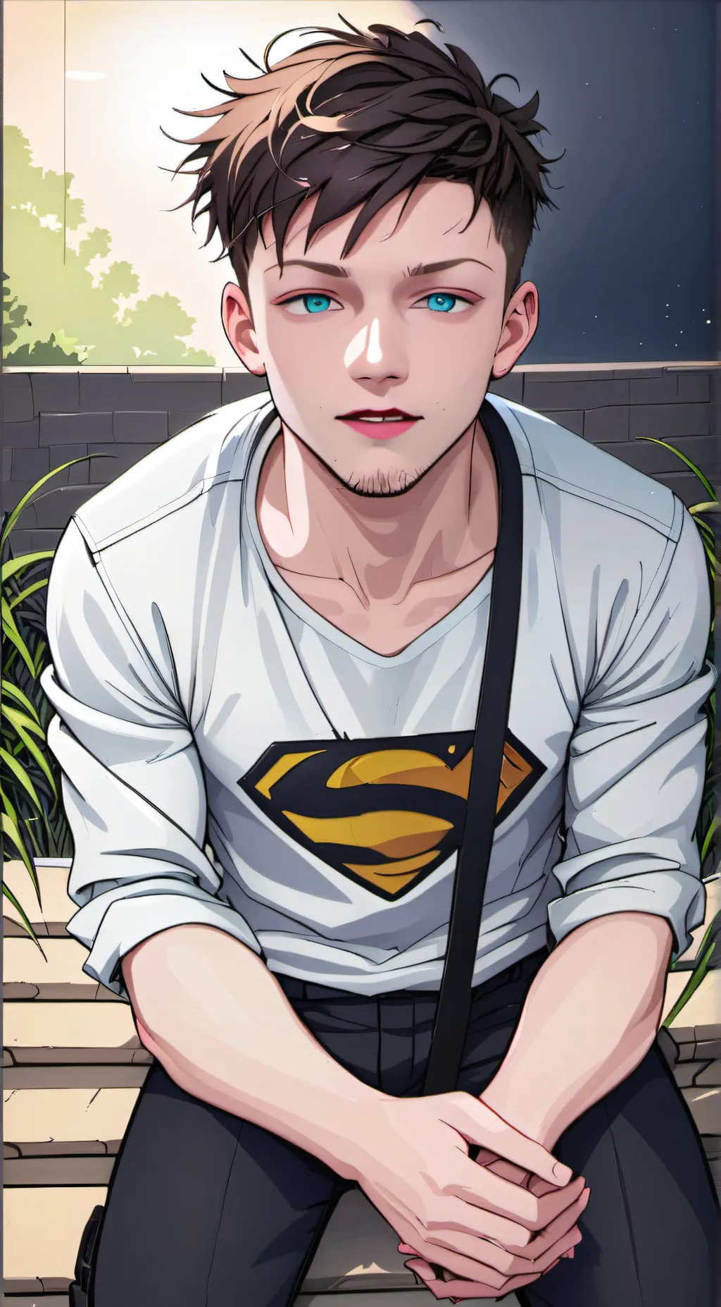 ai character: Garlie :) background