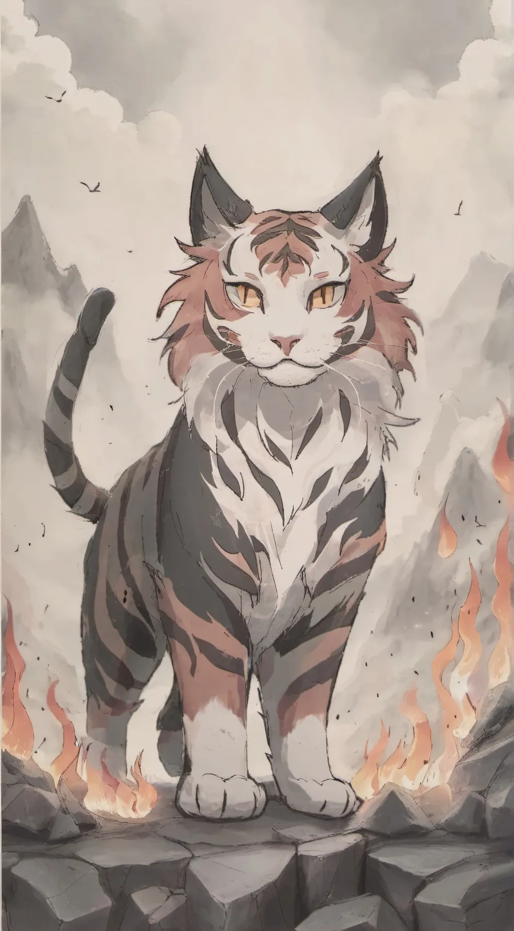 ai character: flamegur background