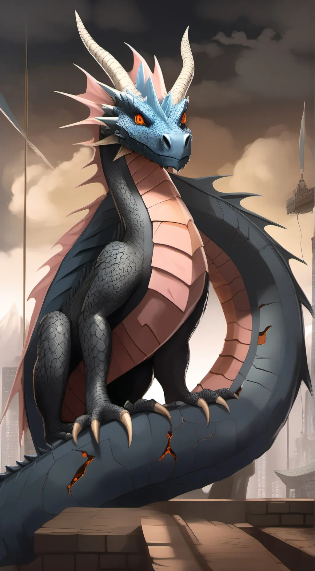 ai character: Waterwave background