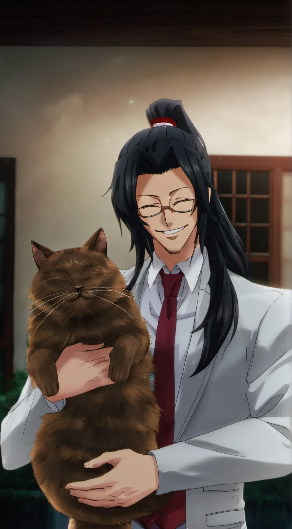 ai character: professor banner  background