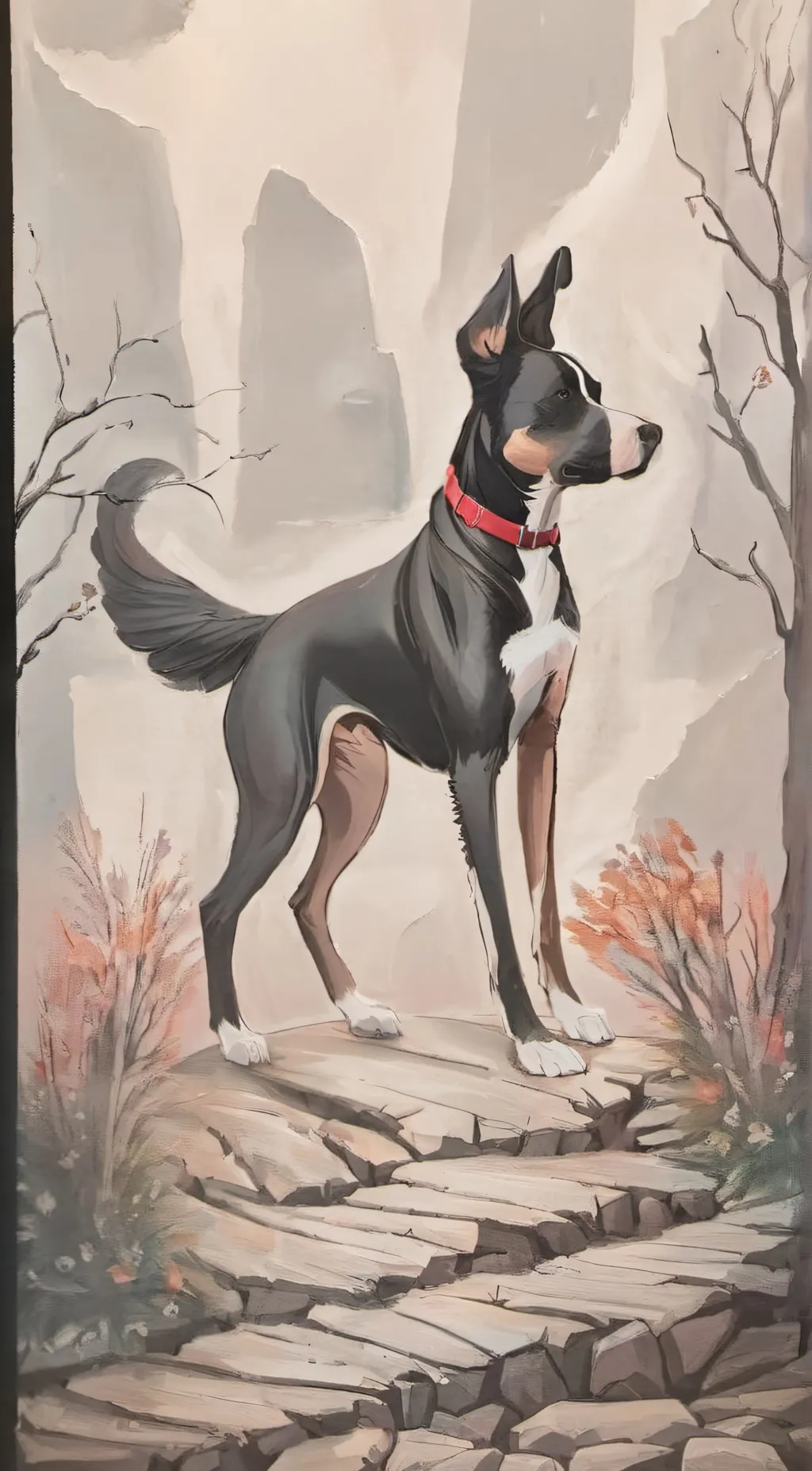 ai character: rocky background