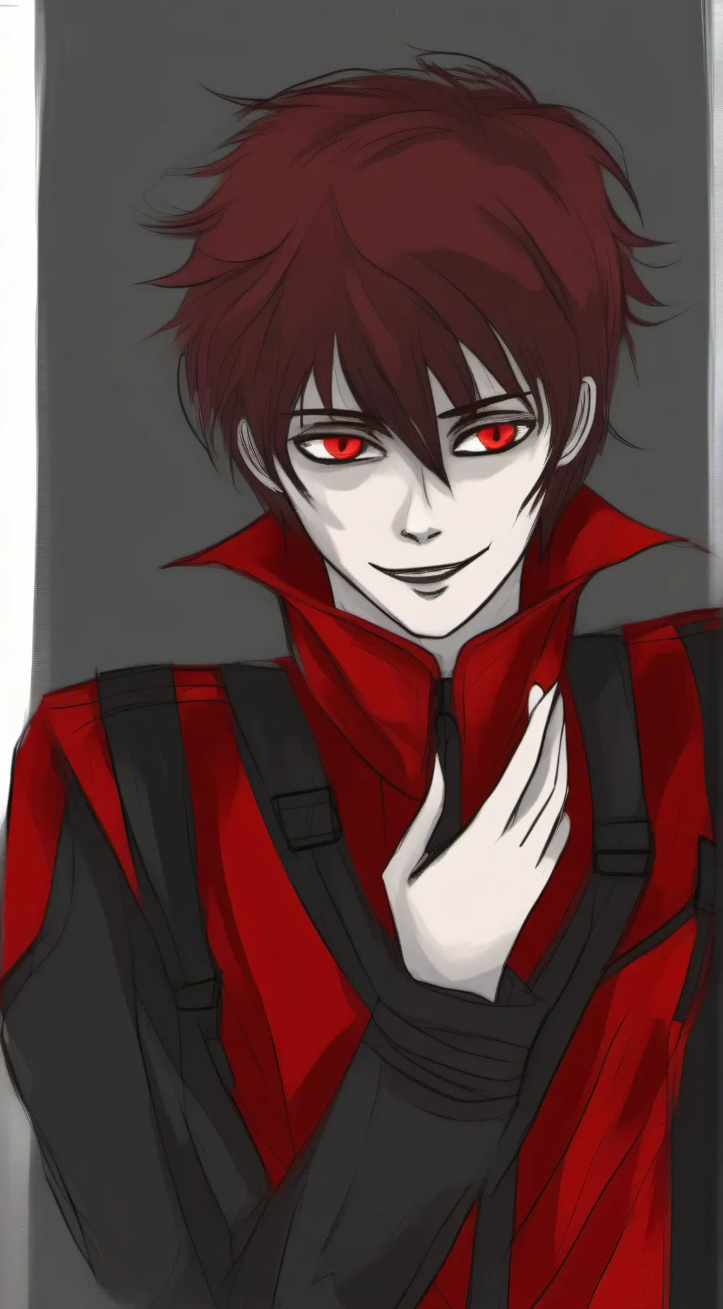 ai character: Red background