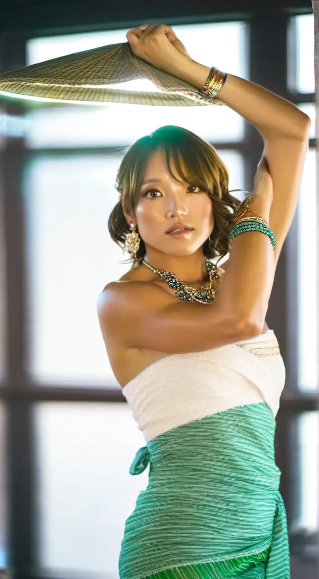 ai character: Saya iida  background