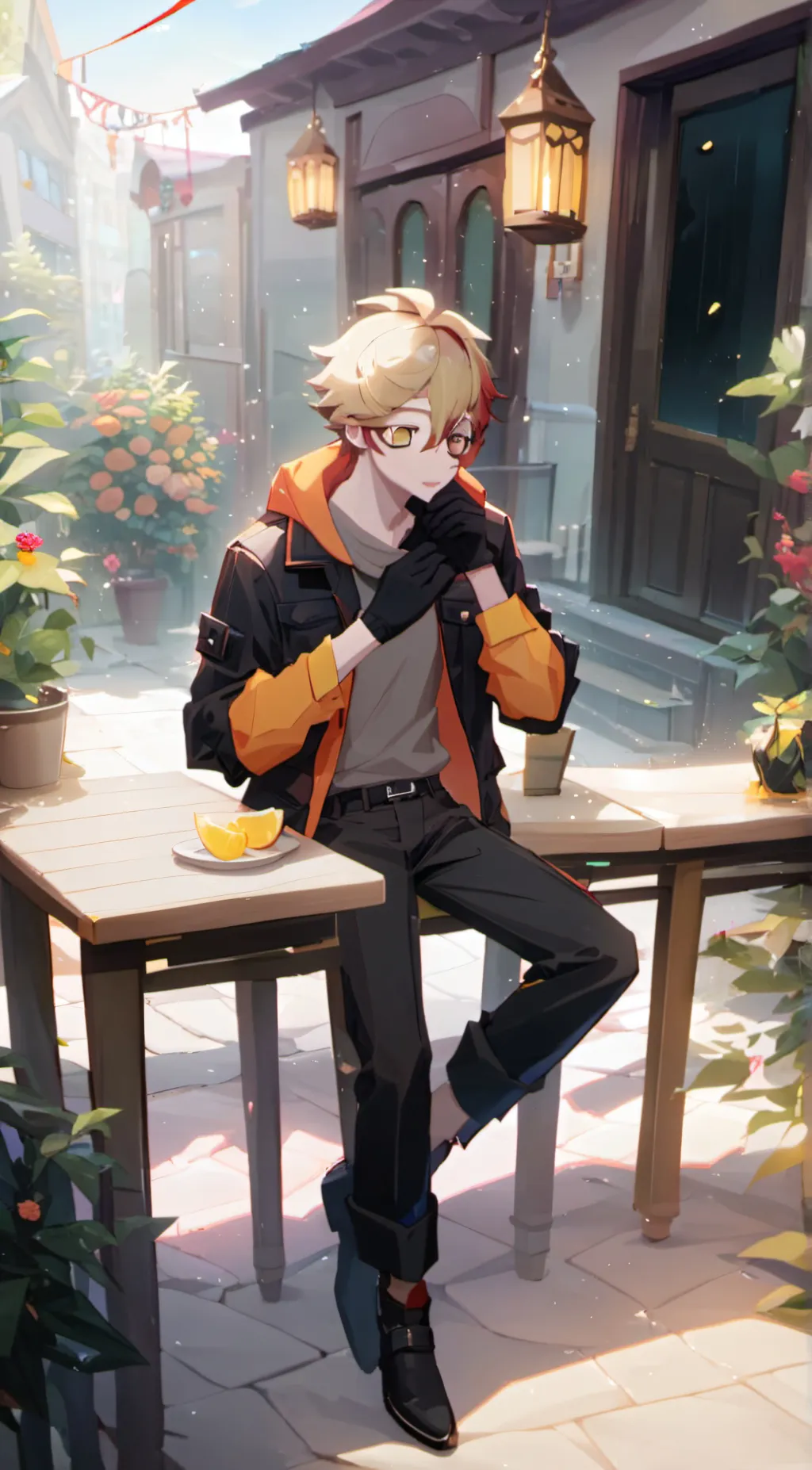 ai character: hellpark😁 background